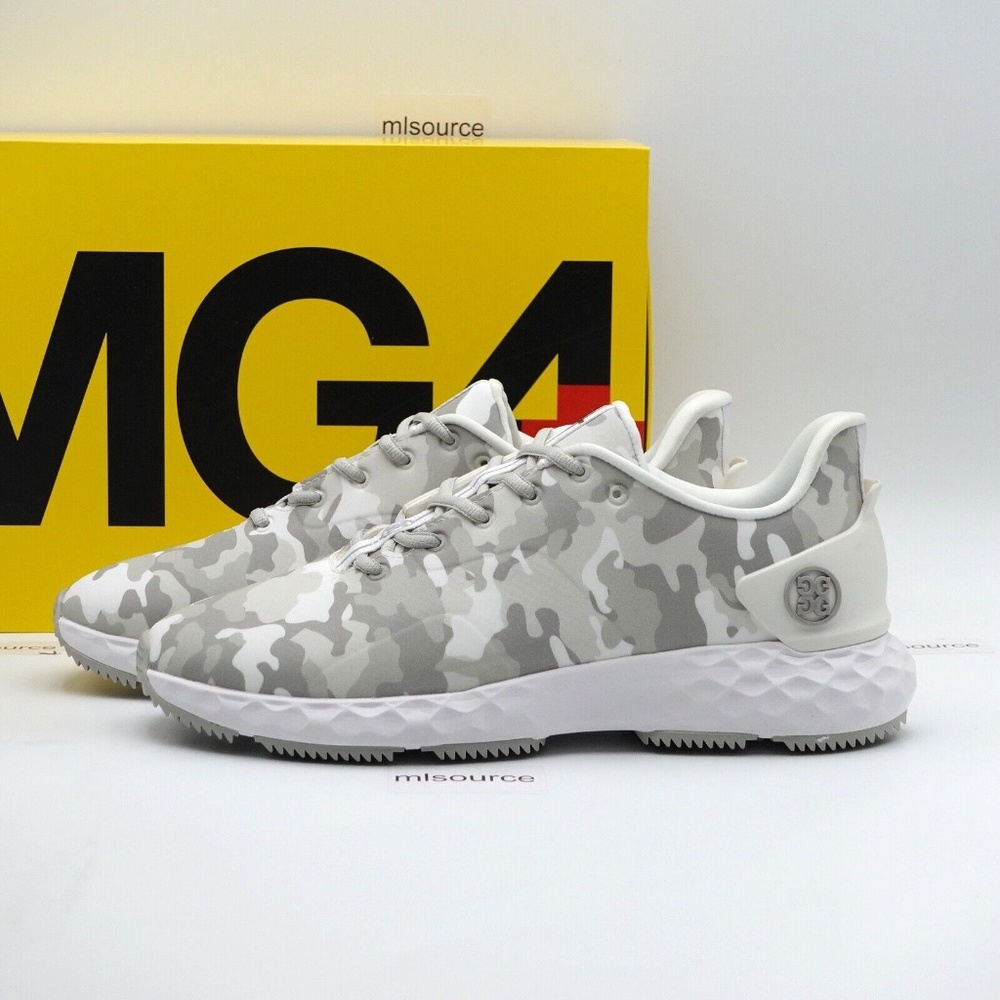 NEW Men's G/FORE MG4+ Camo Golf Shoes G4MS22EF29-SNO Snow